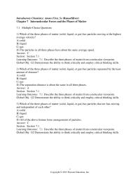 Chemistry Chapter 7 A change of state from a gas to a liquid is called