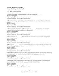 Chapter 22 Bacteria Are Major Players Biogeochemical Cycles Describe