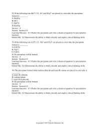 Chemistry Chapter 8 Demonstrate The Ability Think Critically And Employ