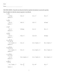 Mathematics Chapter 6 Find all numbers for which the rational expression