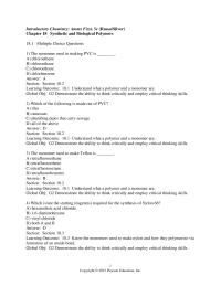 Chemistry Chapter 18 What two functional groups are found at the ends of