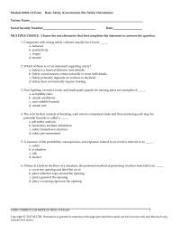 Object-Oriented Software Design Chapter 01 Exam Basic Safety Construction Site