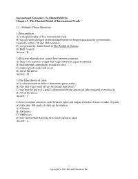 Economics Chapter 3 Once Trade Begins Possible International Price Ie