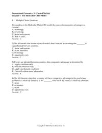 Economics Chapter 4 That Different Goods Display Different Factor Intensities