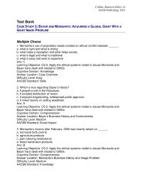 Business Ethics Chapter 2 Monsanto’s use of proprietary seeds created an ethical