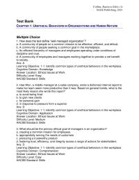 Business Ethics Chapter 3 How does the text define “well-managed organization”