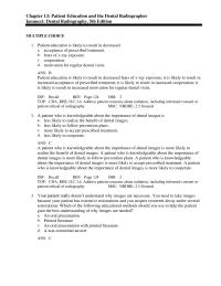 Dentistry Chapter 13 Address Patient Concerns About Radiation Including Informed