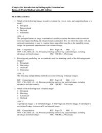 Dentistry Chapter 16 The Periapical image Intraoral Technique For Dental Image