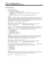 Dentistry Chapter 17 D when Tori Are Present The Receptor Must