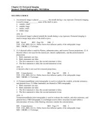 Dentistry Chapter 23 For The Transcranial Projection The Central
