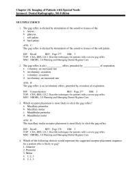 Dentistry Chapter 24 The gag reflex is elicited by stimulation of the
