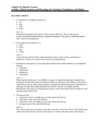 Psychology Chapter 16 In herbivores the process of converting plant