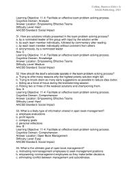 Business Ethics Chapter 3 How are solutions initially presented in the team problem
