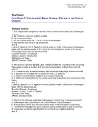 Business Ethics Chapter 5 The independent compliance monitor’s initial