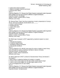Criminology Chapter 08 Which statement is NOT a criticism of General