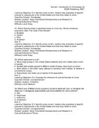 Criminology Chapter 09 Shaw and McKay’s formulation of social disorganization