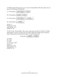 Chemical Engineering Chapter 9 Analysis of a sample of a compound shows that
