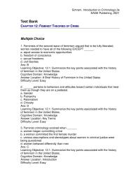 Criminology Chapter 12 way researchers choose which type of quantitative&nbsp;