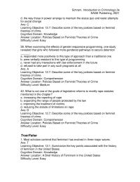 Criminology Chapter 12 What is not one of the goals of legislative reforms