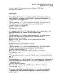 Criminology Chapter 13 Life-course persistent offenders are estimated
