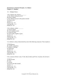 Chemical Engineering Chapter 13 When the two are mixed they form one layer