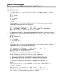 Nursing Chapter 15 What Should The Nurse Explain The Estimated percentage