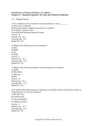Chemical Engineering Chapter 15 Which of the following is not an electrolyte
