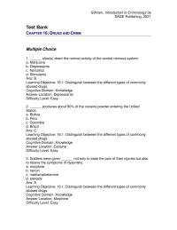Criminology Chapter 16 Two German scientists working at Bayer marketed