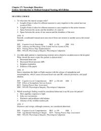 Nursing Chapter 27 To what does the neural synapse refer