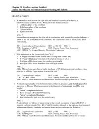 Nursing Chapter 28 A patient has weakness on the right side and impaired
