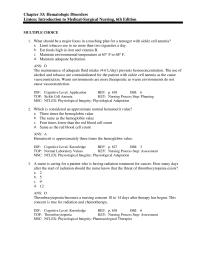 Nursing Chapter 33 Which Extreme Laboratory Value Would Confirm This