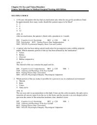 Nursing Chapter 53 Which patient should the nurse exclude