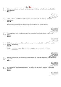 Management Chapter 4 a key characteristic of object-oriented programming