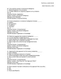 Communications Chapter 2 Social competence in emotional intelligence includes