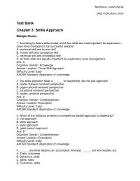 Communications Chapter 3&nbsp;which two skills are most important for supervisory