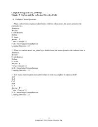 Biology & Life Sciences Chapter 3 The Majority Their Bonds Are Nonpolar Covalent