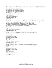 Biology & Life Sciences Chapter 3 A double-stranded DNA molecule contains a&nbsp;
