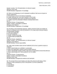 Communications Chapter 10 Servant Leadership Competition Organizations Increases