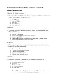 Accounting Chapter 1 Most Large Corporations Not Consider These Risks