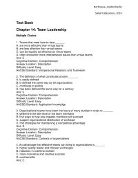 Communications Chapter 14 An advantage that effective teams can bring&nbsp;
