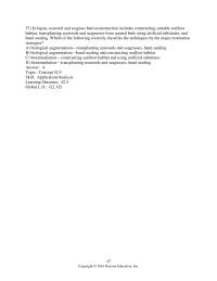 Biology & Life Sciences Chapter 42 seaweed and seagrass bed reconstruction includes