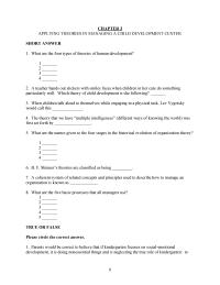 Administration Chapter 3 Eric Erikson Saw Preschool Where The Children