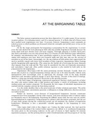 Chapter 5 The Labor Contract Negotiation Process Has Been