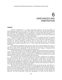 Chapter 6 The Steps Processing Complaint Through The Grievance