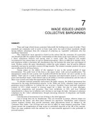 Chapter 7 Periods Wholesale Union Concessions Employers Have