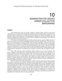 Chapter 10 Almost Every Labor Agreement Now Includes Some