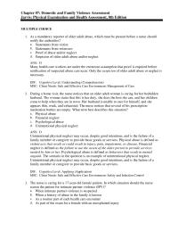 Nursing Chapter 7 As a mandatory reporter of older adult abuse