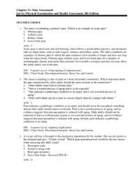 Nursing Chapter 11 Asking When The Pain Started Does Not