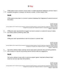 Management Chapter 8 Systems Store Customer Account Data