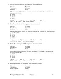 Management Chapter 6 Harrison Manufacturing has the following product&nbsp;